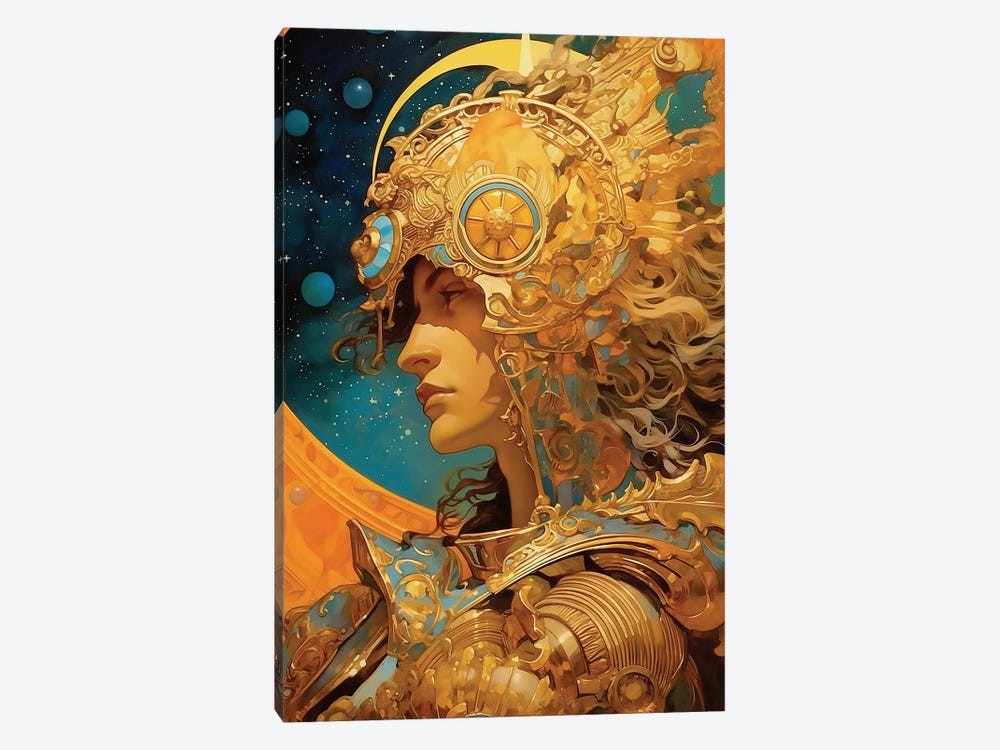 Golden Warrior by David Loblaw 1-piece Canvas Artwork