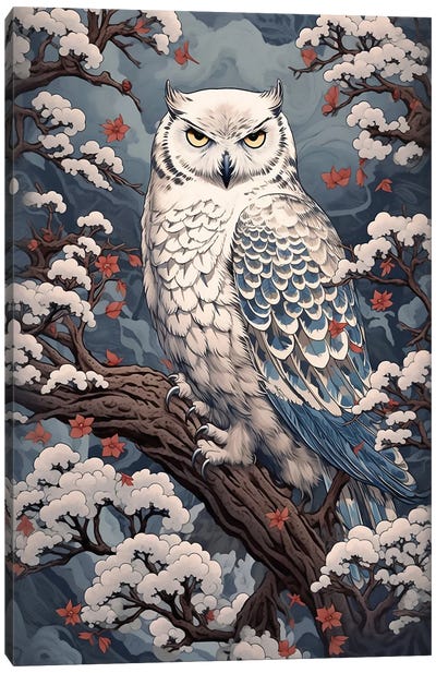 Snow Owl Canvas Art Print - David Loblaw