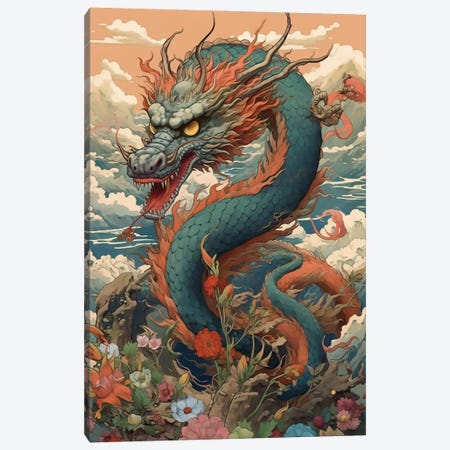 Dragon Mountain Canvas Print #DLB191} by David Loblaw Art Print