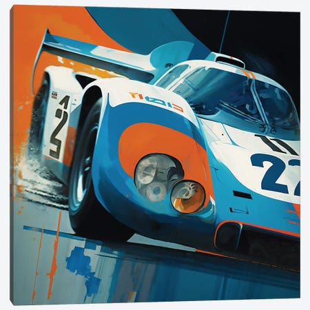 Le Mans Racer Canvas Print #DLB200} by David Loblaw Canvas Print