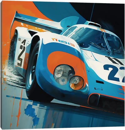Le Mans Racer Canvas Art Print - David Loblaw
