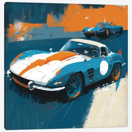 Vett Racing Canvas Print #DLB204} by David Loblaw Canvas Artwork