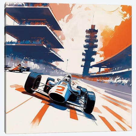 Indy Racer Canvas Print #DLB208} by David Loblaw Art Print