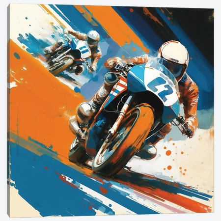 Speed Freak Canvas Print #DLB211} by David Loblaw Canvas Art