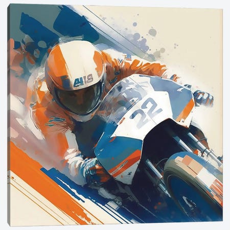 Motorsports Canvas Print #DLB212} by David Loblaw Canvas Wall Art