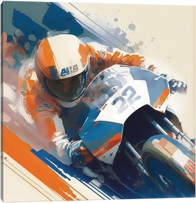 Motorsports Canvas Art Print - David Loblaw