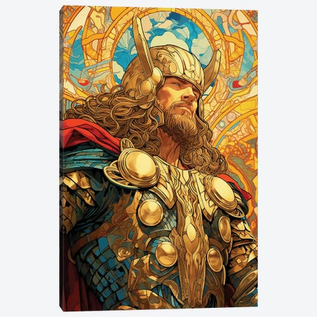 God Of Thunder Canvas Print #DLB214} by David Loblaw Art Print