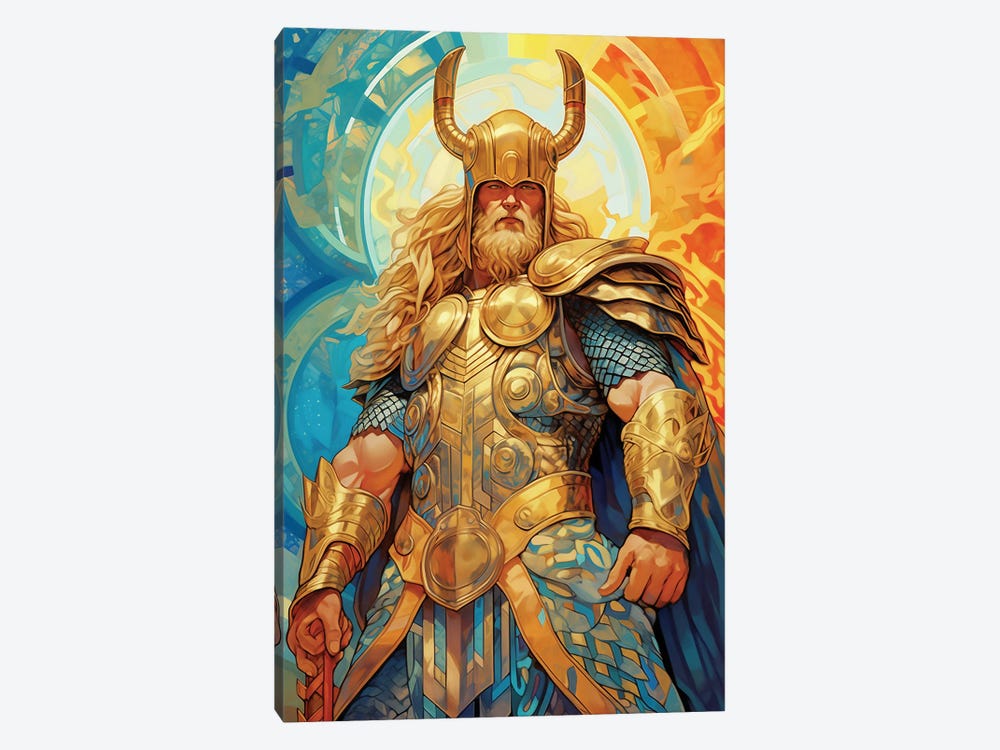 Thunder God by David Loblaw 1-piece Canvas Wall Art
