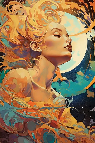 Flowing Beauty by David Loblaw framed canvas print