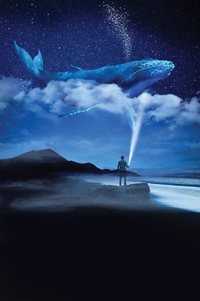 Humpback Whales: Night Whale by David Loblaw