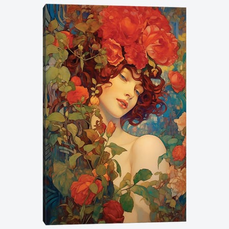 Lady Rose Canvas Print #DLB224} by David Loblaw Canvas Wall Art