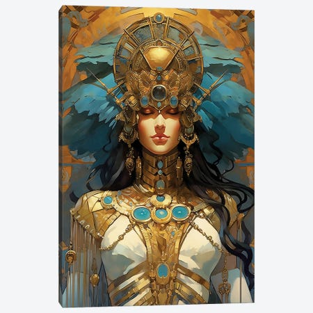 Eguptian Goddess Canvas Print #DLB225} by David Loblaw Canvas Art