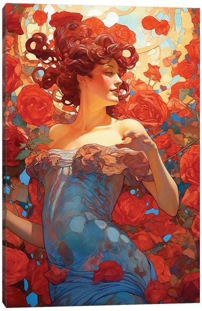 Rose's Garden Canvas Art Print - David Loblaw