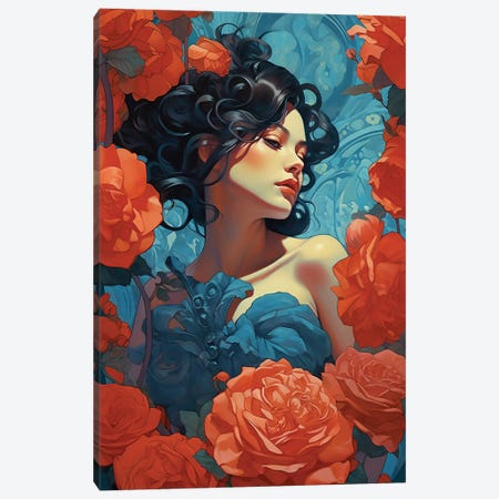 Roses Delight Canvas Print #DLB227} by David Loblaw Canvas Art