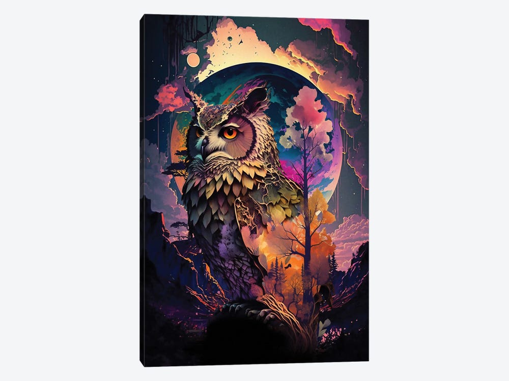 Spirit Owl Moon by David Loblaw 1-piece Art Print
