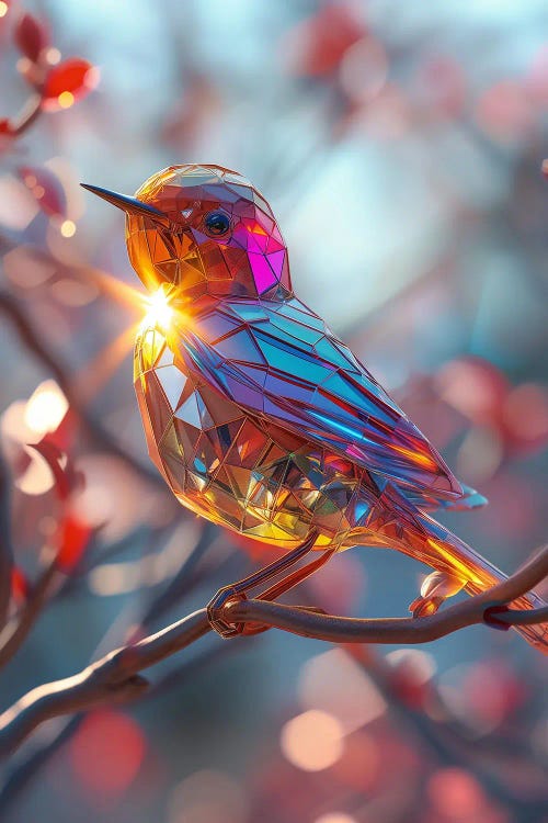 Metallic Bird by David Loblaw wall art