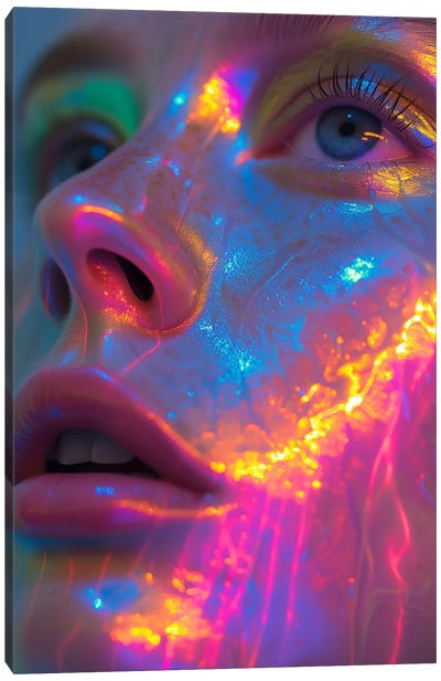 Neon Beauty Canvas Art Print - David Loblaw