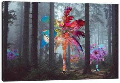 Diversity In The Forest Canvas Art Print - David Loblaw