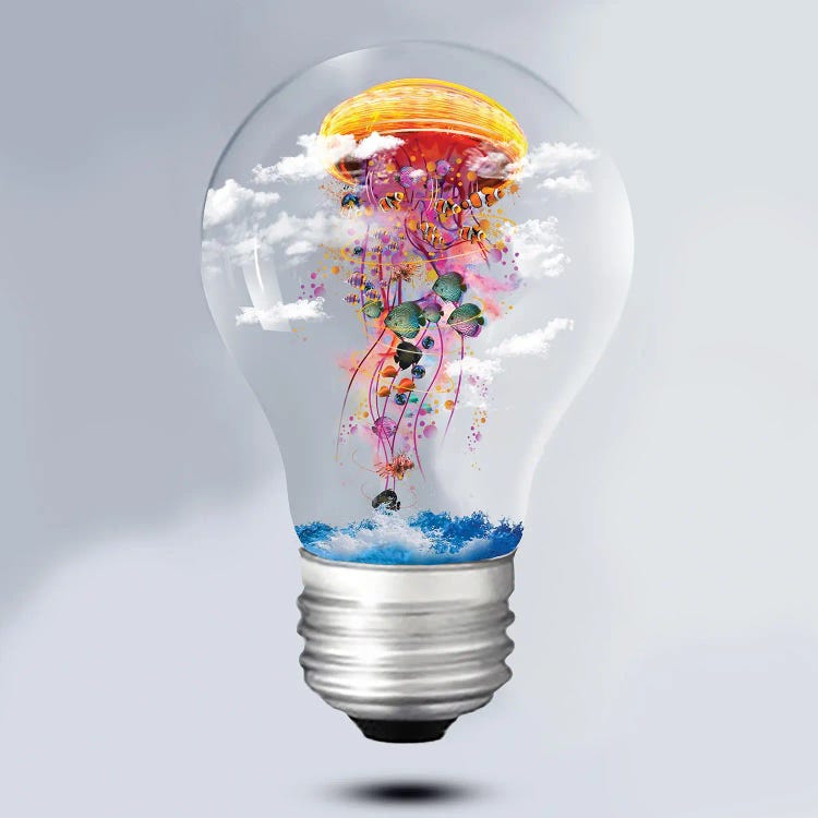 Electric Jellyfish Lightbulb