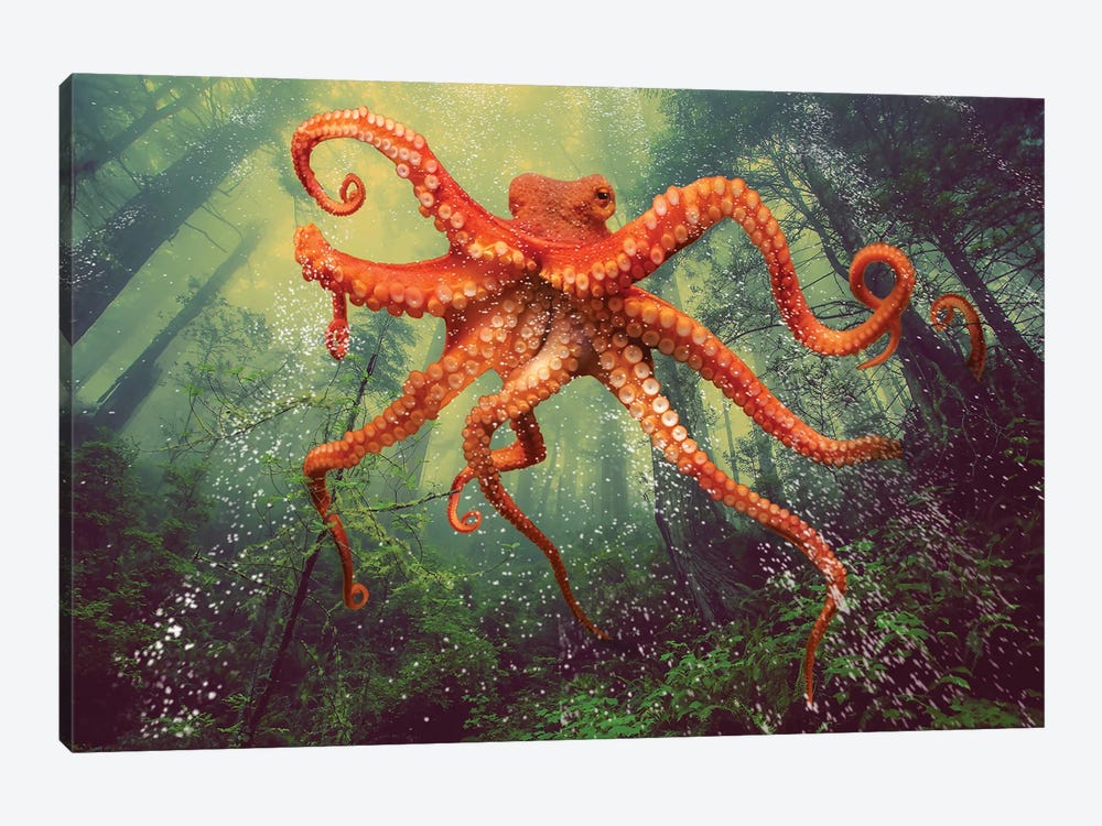Octo Forest by David Loblaw 1-piece Canvas Wall Art