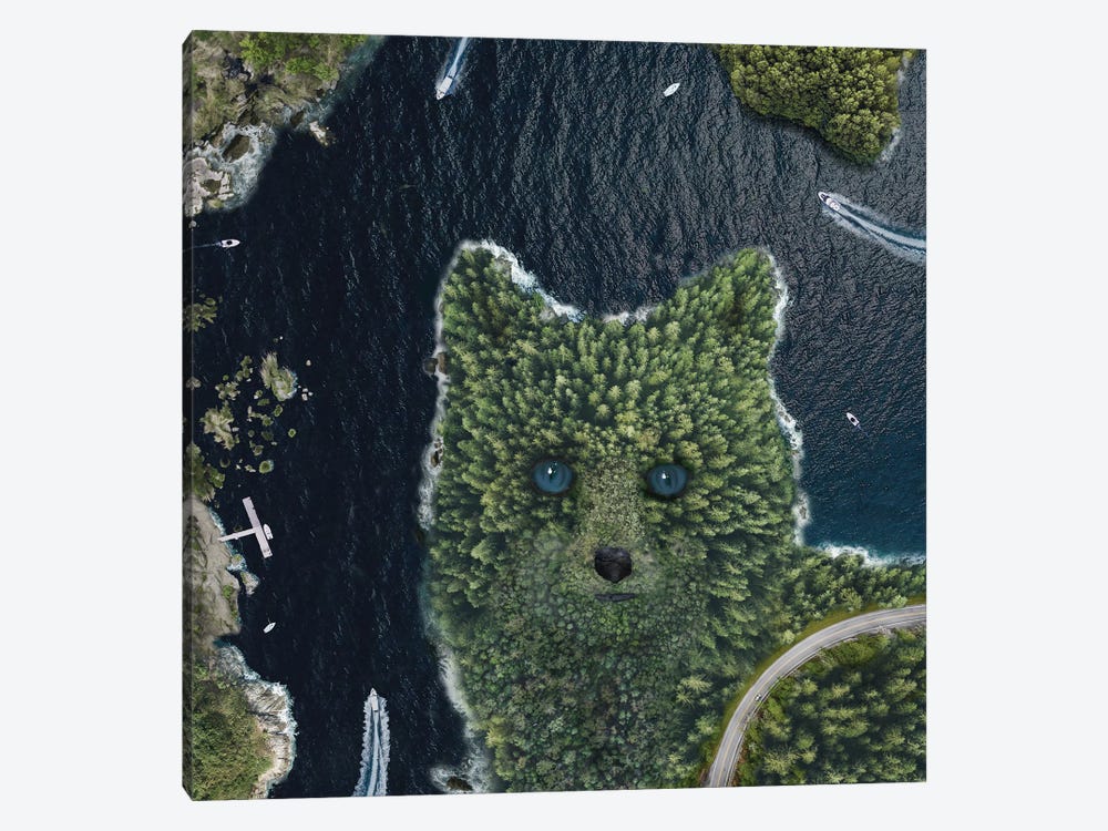 Fox Point From Above by David Loblaw 1-piece Canvas Wall Art