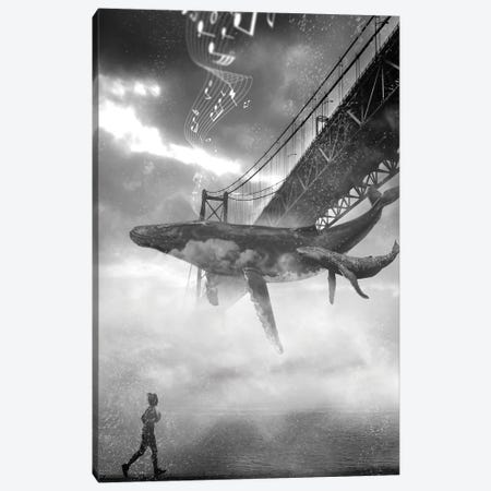 Whale Music Under The Golden Gate Bridge Canvas Print #DLB94} by David Loblaw Canvas Print