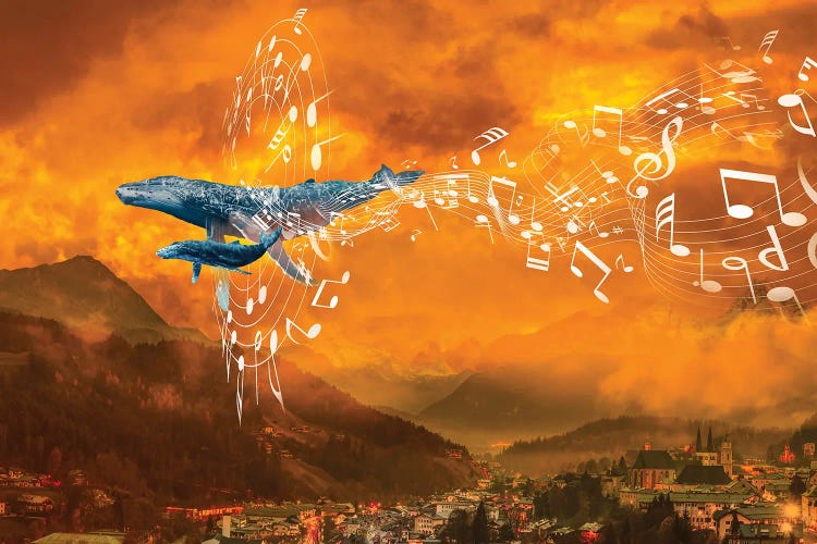 Whale Music In The Mountains by David Loblaw wall art