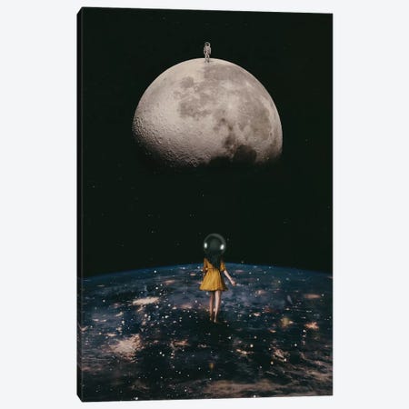 My Friend the Astronaut Canvas Print #DLE16} by Deandra Lee Canvas Art