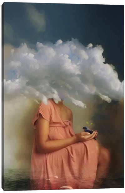 Nefelibata Canvas Art Print - Head in the Clouds