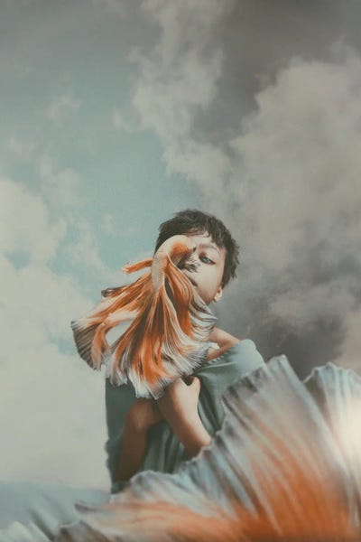 Silence In The Sea by Deandra Lee framed wall art