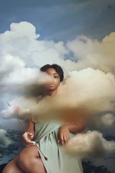 Clouds Of Sorrow by Deandra Lee framed wall art