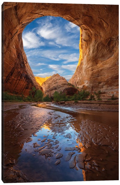 Coyote Gulch Canvas Art Print - Mountains Scenic Photography