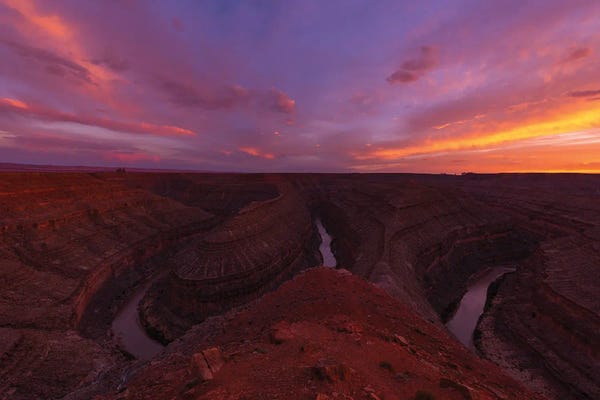 Dustin LeFevre: Goosenecks Sunset by Dustin LeFevre