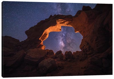 Arsenic Arch Milky Way Canvas Art Print - Utah Art
