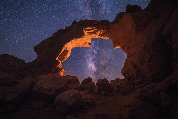 Utah: Arsenic Arch Milky Way by Dustin LeFevre