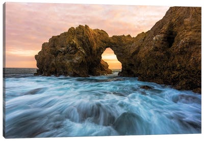 Corono Del Mar Sunset Canvas Art Print - San Diego Art