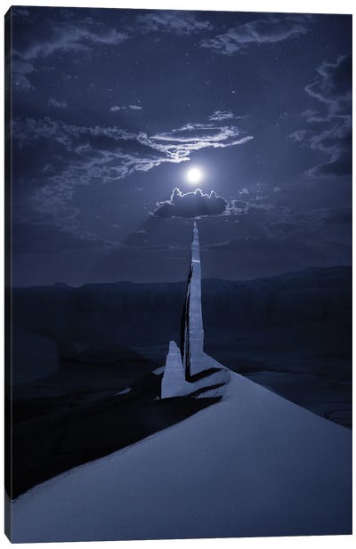 Moon Spire Canvas Art Print - Dustin LeFevre