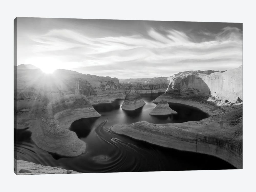 Reflection Canyon Black And White by Dustin LeFevre 1-piece Canvas Print