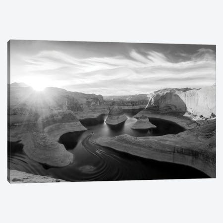 Reflection Canyon Black And White Canvas Print #DLF170} by Dustin LeFevre Canvas Art
