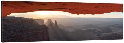 Mesa Arch Panorama Canvas Art Print - Dustin LeFevre