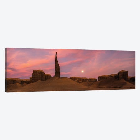 Spire Moon Rise Canvas Print #DLF192} by Dustin LeFevre Canvas Wall Art