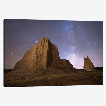 Upper Cathedral Valley Milky Way Canvas Print #DLF194} by Dustin LeFevre Canvas Print