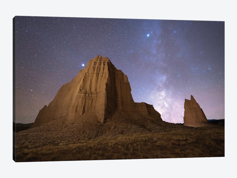 Upper Cathedral Valley Milky Way by Dustin LeFevre 1-piece Canvas Print