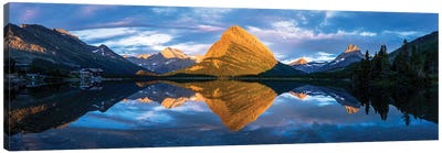 Swiftcurrent Lake Panorama Canvas Art Print - Dustin LeFevre