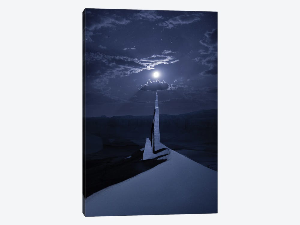 Inspired Moon by Dustin LeFevre 1-piece Canvas Wall Art
