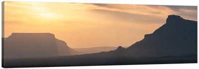Factory Butte Sunset Panorama Canvas Art Print - Dustin LeFevre