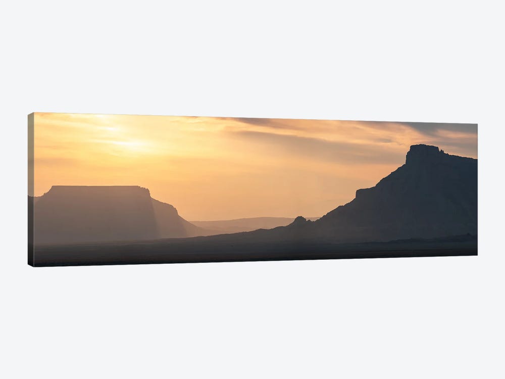Factory Butte Sunset Panorama by Dustin LeFevre 1-piece Canvas Print