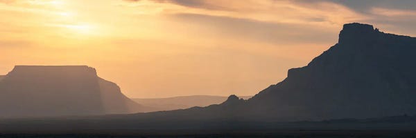 Dustin LeFevre: Factory Butte Sunset Panorama by Dustin LeFevre