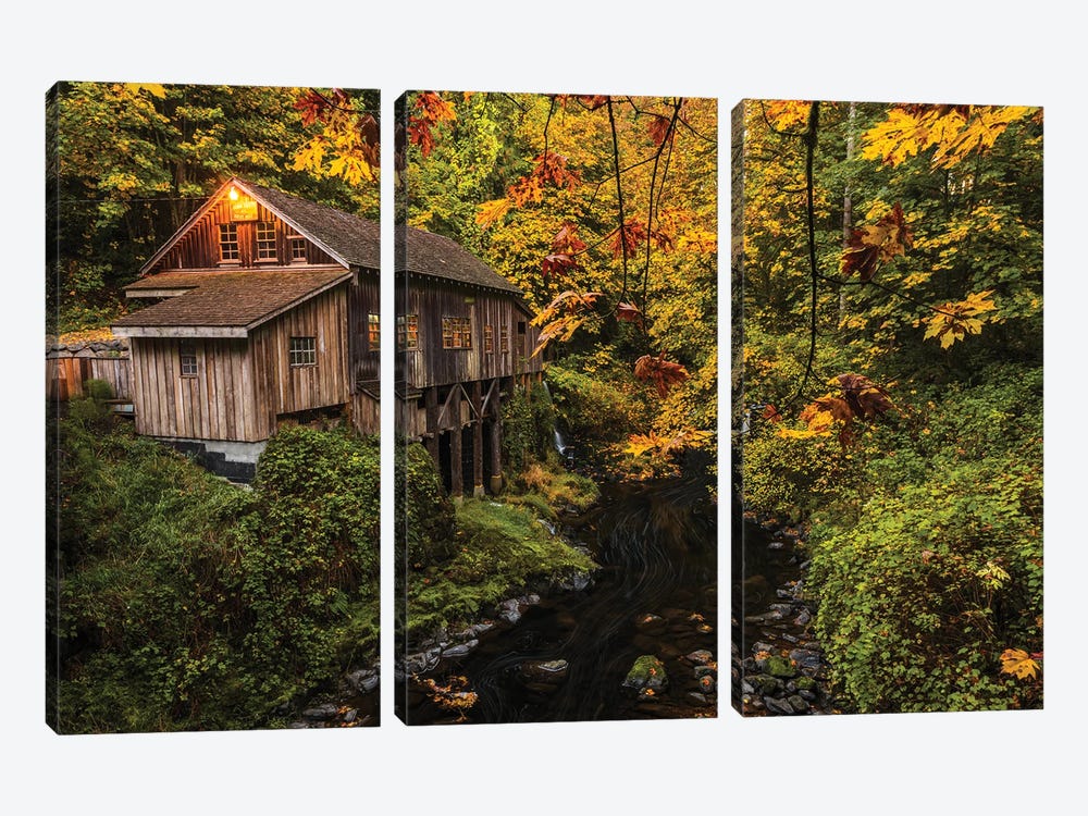 Cedar Creek Mill by Dustin LeFevre 3-piece Art Print