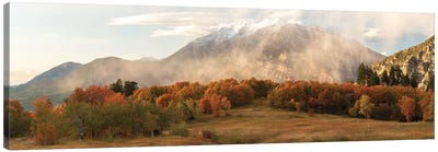 Timpanogos Veil Panorama Canvas Art Print - Utah